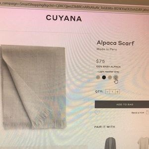 Cuyana Alpaka Scarf - Light Heather Grey